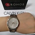  Calvin Klein K3G23126 кварцевые женские часы часы, крупный план белый циферблат